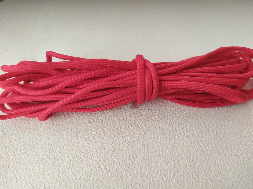 Paracord šnúra 4 mm tehlovo červená