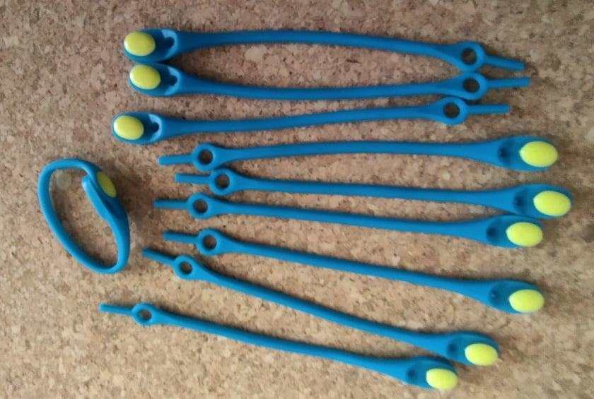 Elastické šnúrky modré
