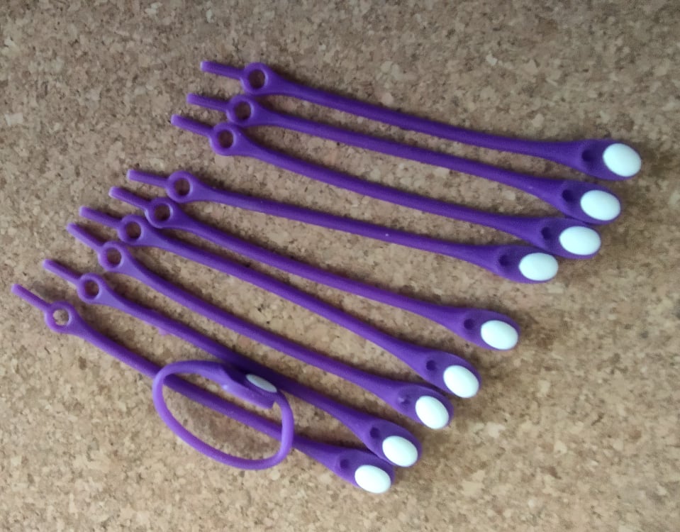 Elastické šnúrky fialové