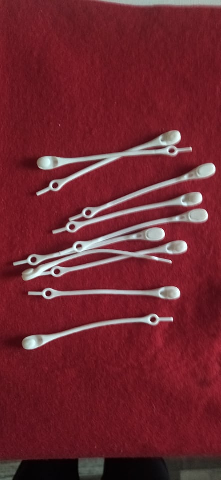 Elastické šnúrky biele