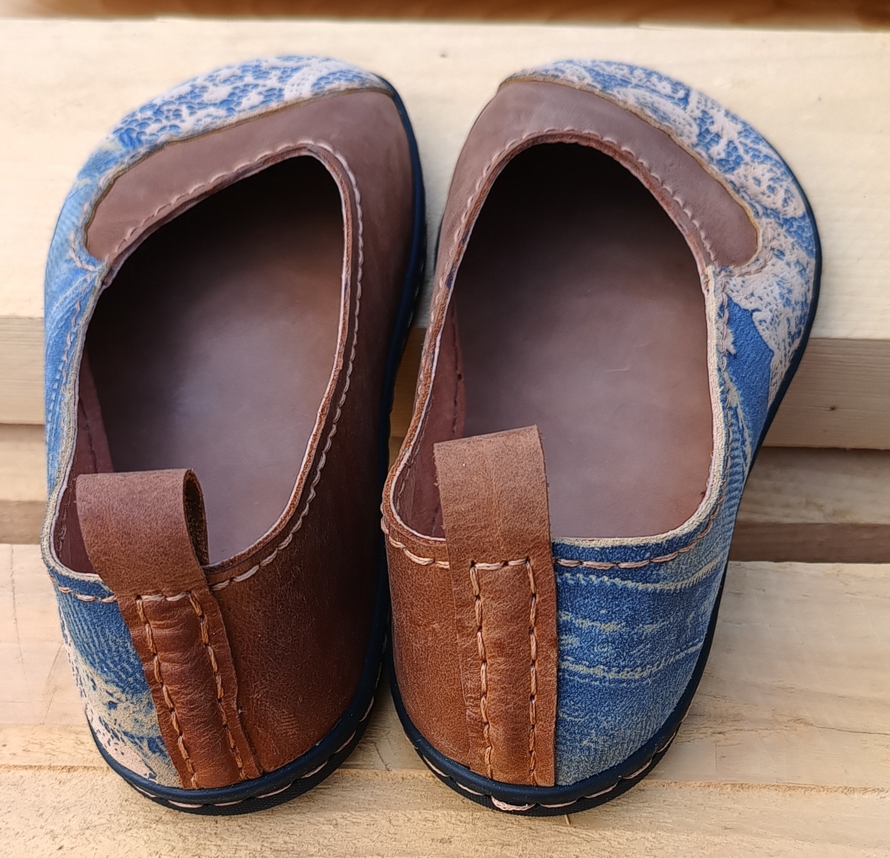 Barefoot Hnedý Denim veľ. 38