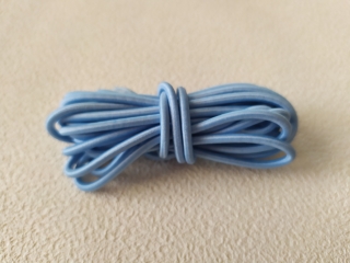 Guma guľatá svetlomodrá 3mm