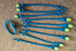 Elastické šnúrky modré