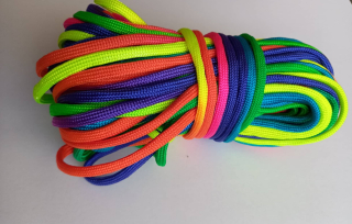 Paracord 4mm dúhová