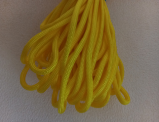 Paracord 4 mm žltá 